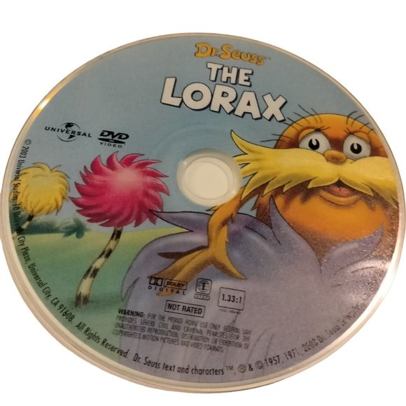 DR Seuss The Lorax Ecology Global Warming Earth Day  DVD - Picture 1 of 3